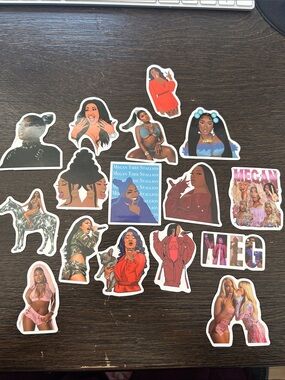 Female Singer, Sticker Pack - Colorful Pop Art Designs (pack of 15)
